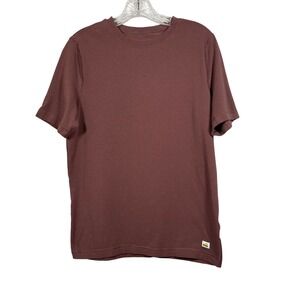Vuori Men's Tuvalu Tee Short Sleeve - Chestnut Brown Size Size Small